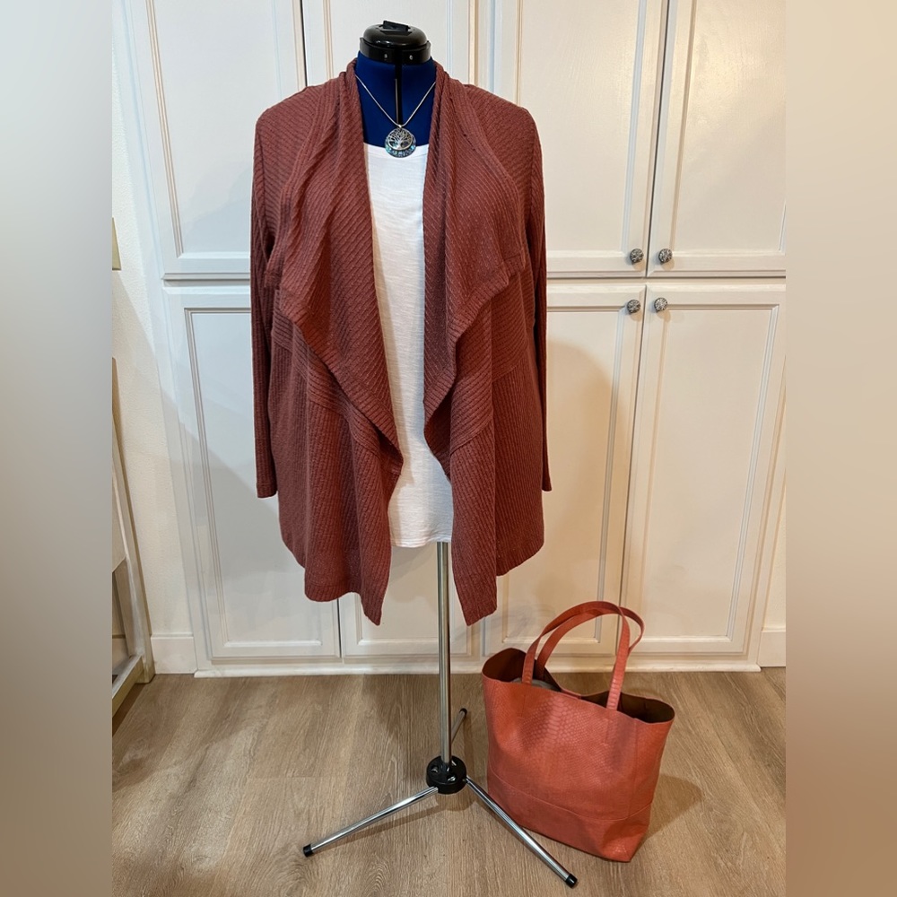 Open draped cardigan. Maurices XXL